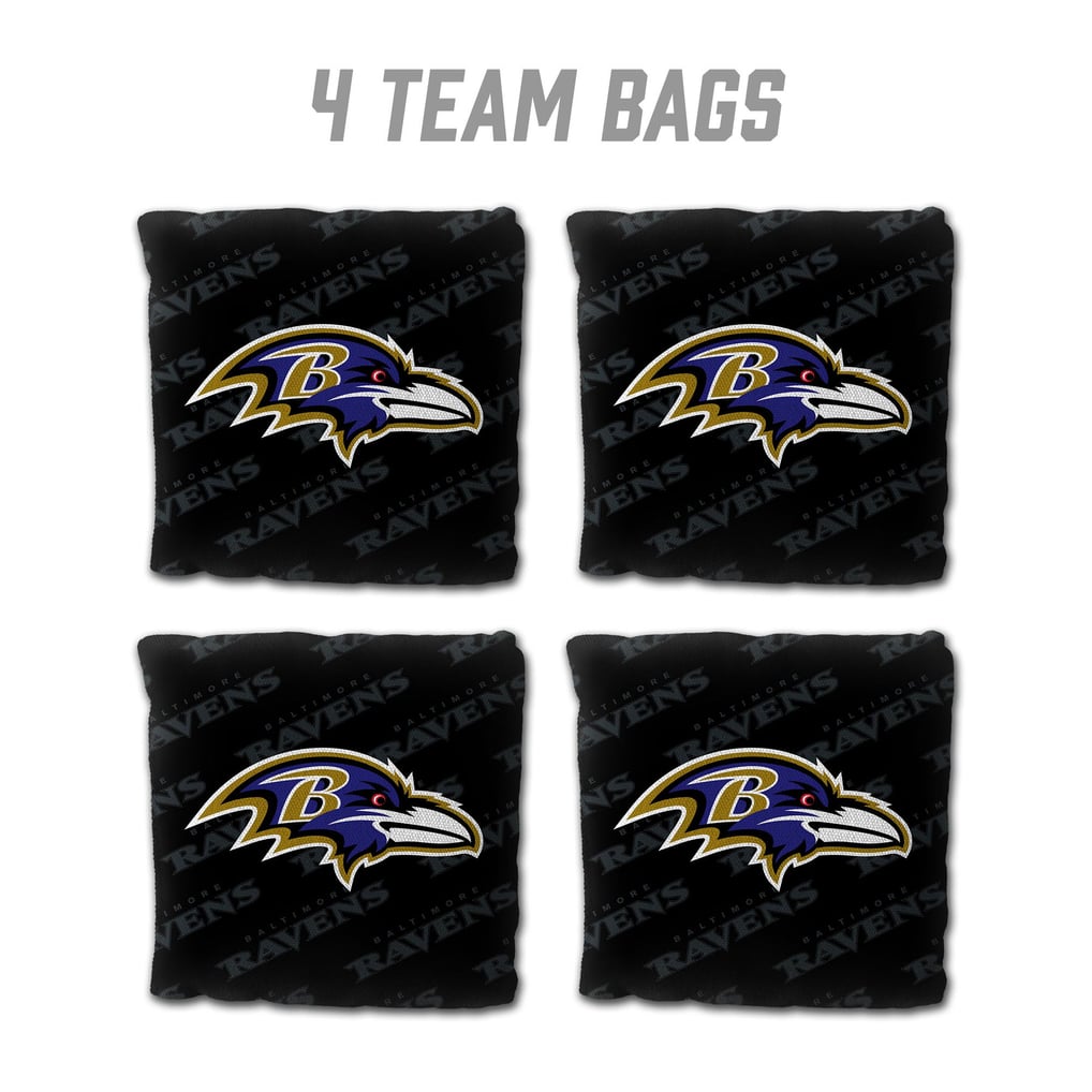 Baltimore Ravens Fanpoint Four-Piece Cornhole Bag Set