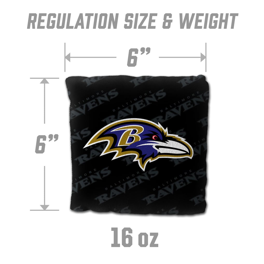 Baltimore Ravens Fanpoint Four-Piece Cornhole Bag Set