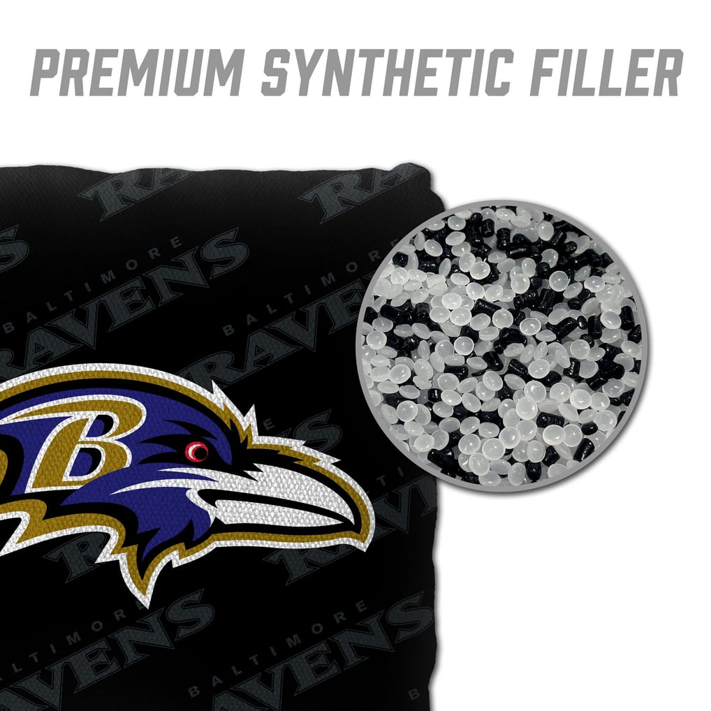 Baltimore Ravens Fanpoint Four-Piece Cornhole Bag Set