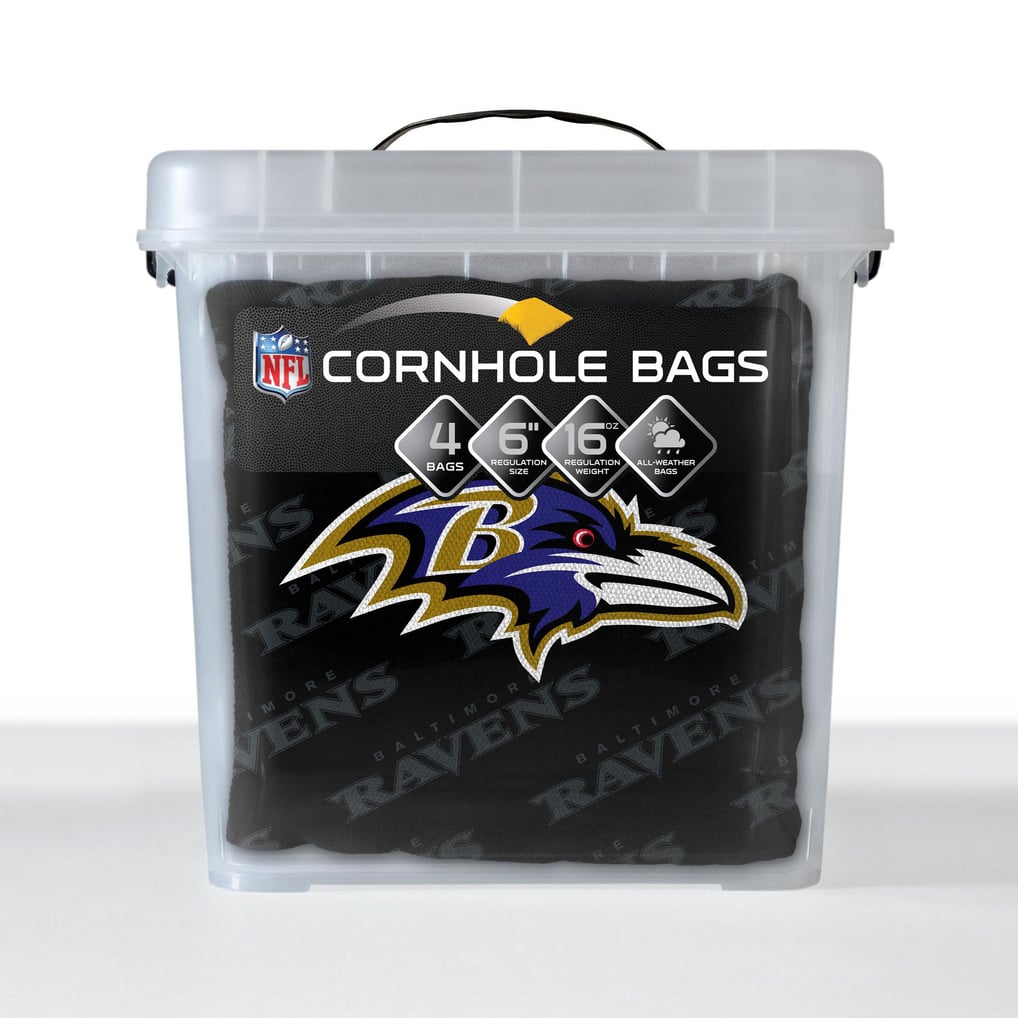 Baltimore Ravens Fanpoint Four-Piece Cornhole Bag Set