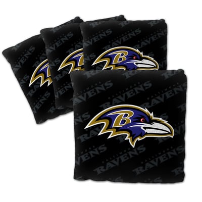 Baltimore Ravens Fanpoint Four-Piece Cornhole Bag Set