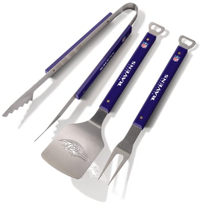 Baltimore Ravens Fanpoint Spirit Series 3-Piece BBQ Set