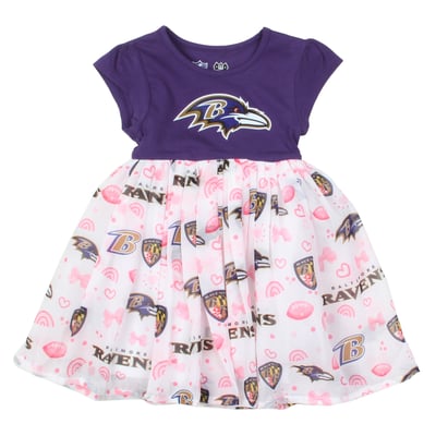 Baltimore Ravens Wes & Willy Girls Toddler Princess Dress - Purple