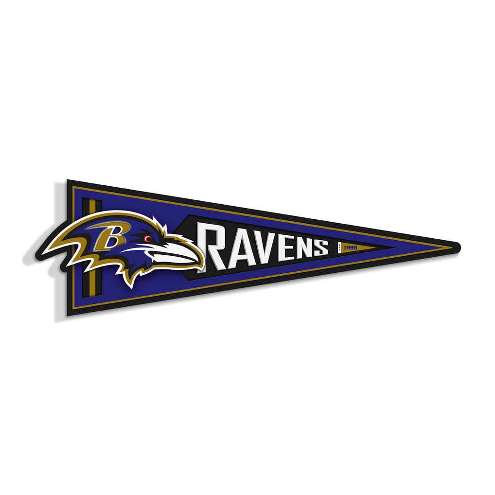 Baltimore Ravens IDNA 23" 3D Pennant Wall Art