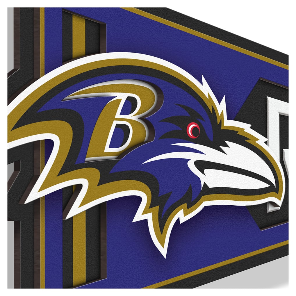 Baltimore Ravens IDNA 23" 3D Pennant Wall Art