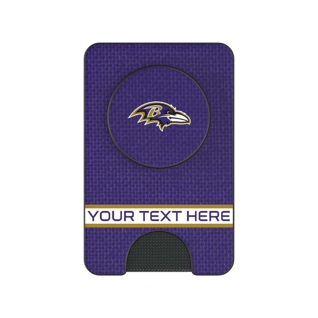 Baltimore Ravens Keyscaper Personalized Endzone Solid PopSockets Magnetic Wallet
