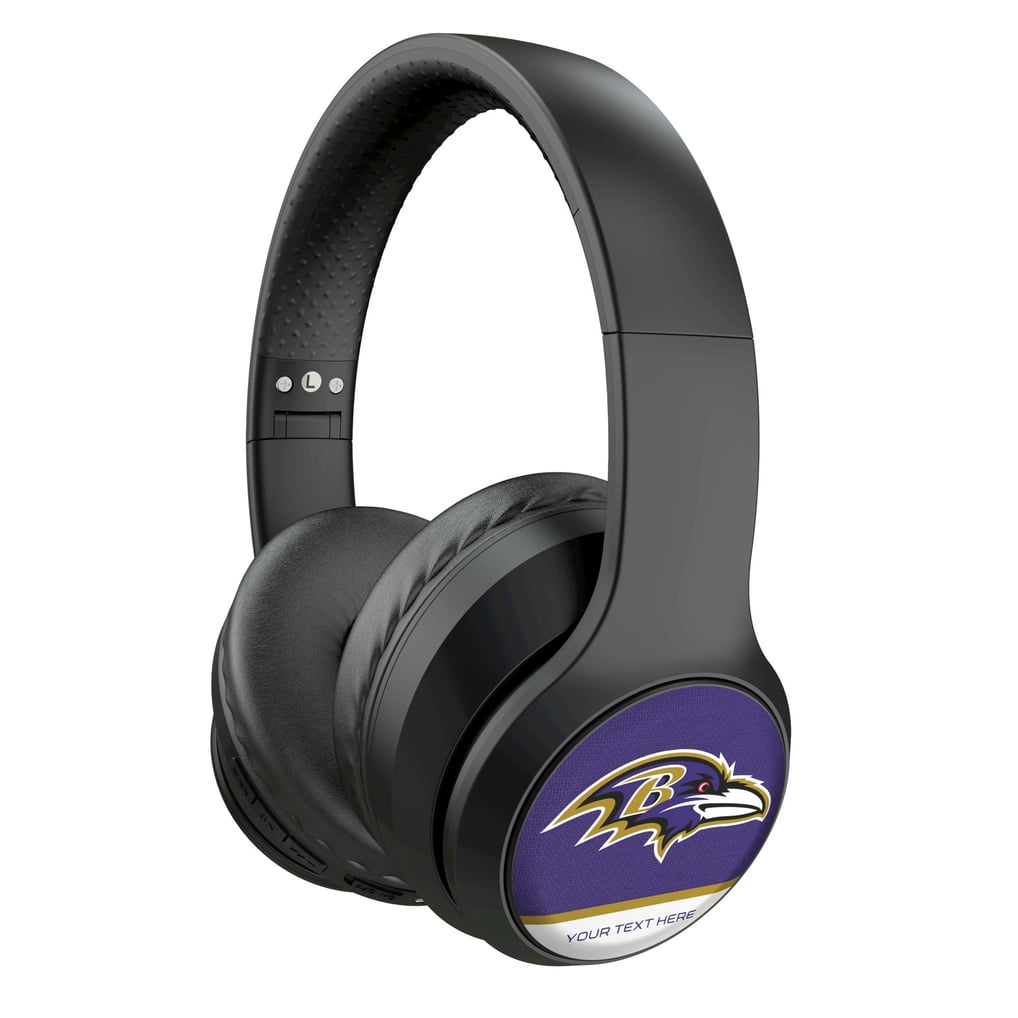 Baltimore Ravens Keyscaper Personalized Endzone Solid Wireless Bluetooth Headphones With Case