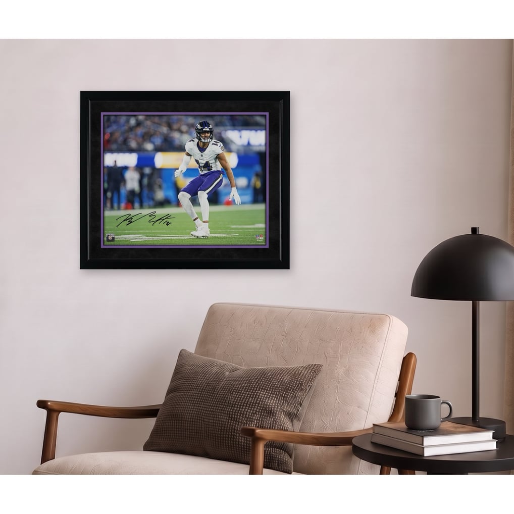 Kyle Hamilton Baltimore Ravens Autographed Fanatics Authentic 16" x 20" Back Peddle Photograph