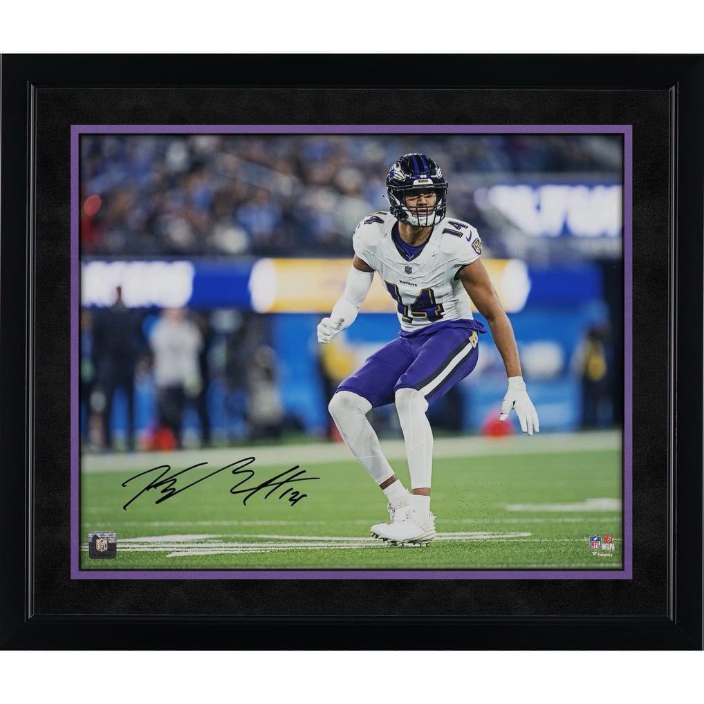 Kyle Hamilton Baltimore Ravens Autographed Fanatics Authentic 16" x 20" Back Peddle Photograph
