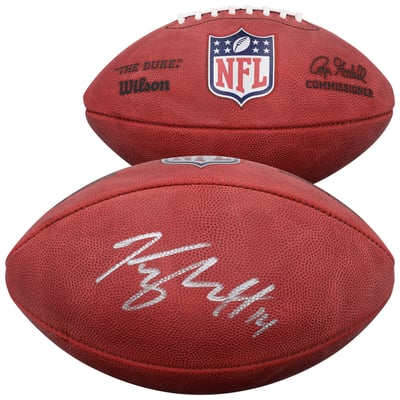 Kyle Hamilton Baltimore Ravens Autographed Fanatics Authentic Duke Full Color Football 