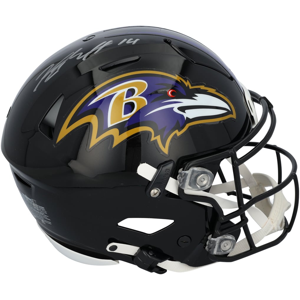 Kyle Hamilton Baltimore Ravens Autographed Fanatics Authentic Riddell Speed Flex Authentic Helmet  