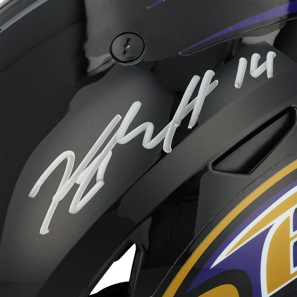 Kyle Hamilton Baltimore Ravens Autographed Fanatics Authentic Riddell Speed Flex Authentic Helmet  