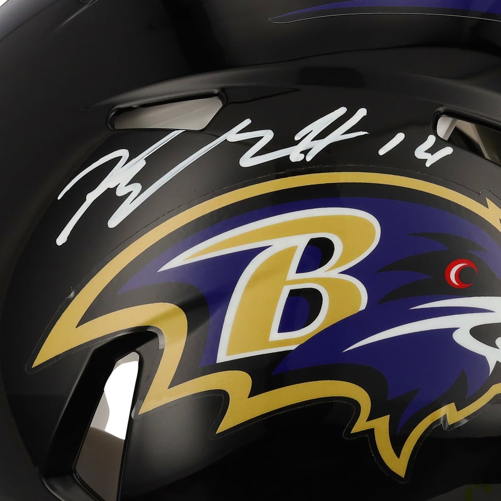 Kyle Hamilton Baltimore Ravens Autographed Fanatics Authentic Speed Authentic Helmet