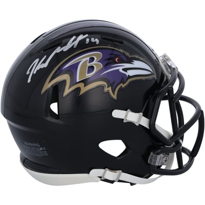Kyle Hamilton Baltimore Ravens Autographed Fanatics Authentic Speed Mini Helmet