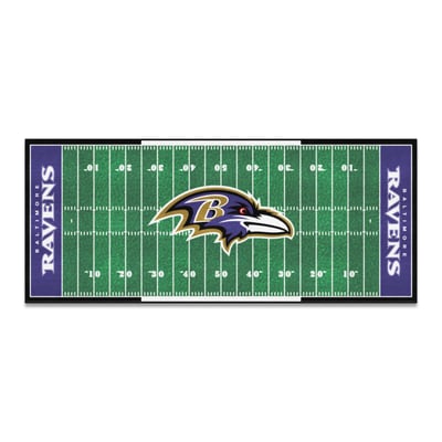 Baltimore Ravens Logo Brands 30" x 72" Football Field Runner