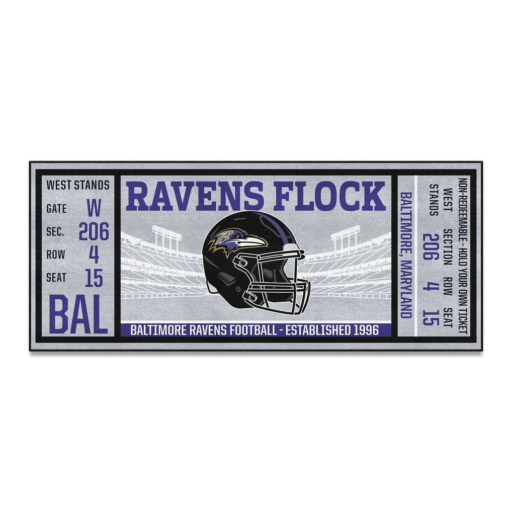 Baltimore Ravens Logo Brands 30" x 72" Ticket Runner
