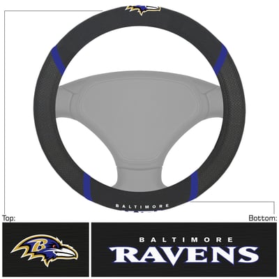 Baltimore Ravens Logo Brands Steering Wheel Cover