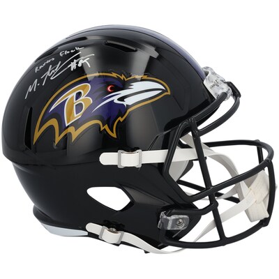 Mark Andrews Baltimore Ravens Autographed Fanatics Authentic Riddell Speed Replica Helmet with "Ravens Flock" Inscription 