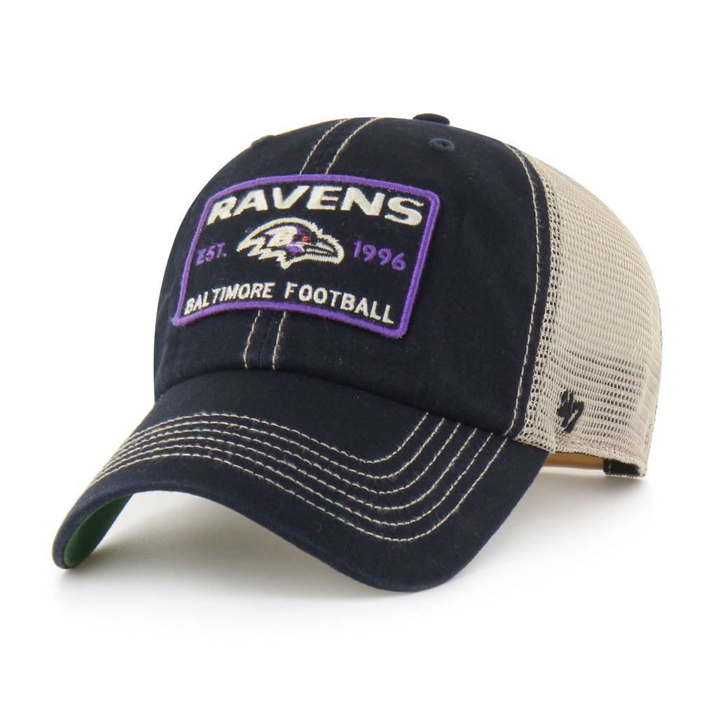  Baltimore Ravens '47 Wabash Trucker Clean Up Adjustable Hat - Black