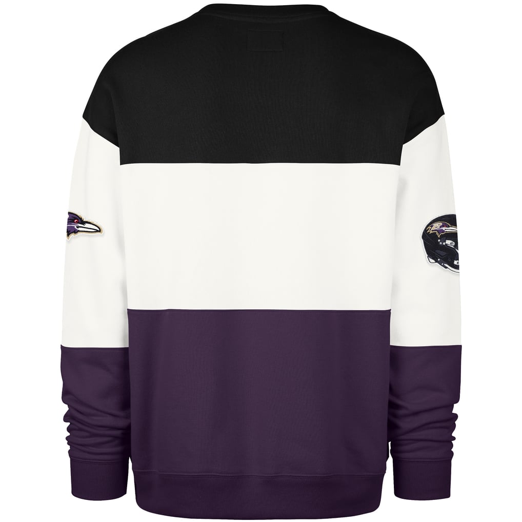 Baltimore Ravens '47 Breeze Maximalist Sweatshirt - Black/Purple