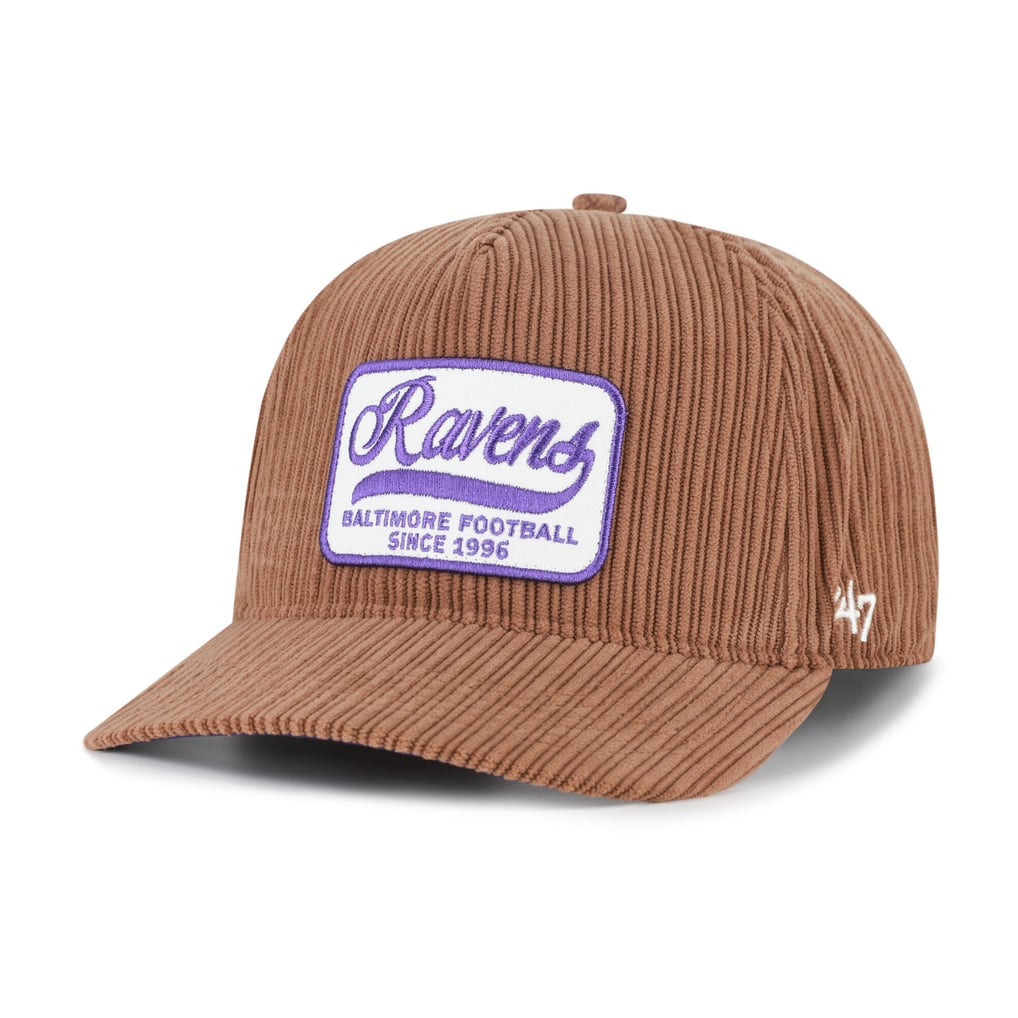 Men's '47 Brown Baltimore Ravens Corduroy Patch Hitch Adjustable Hat
