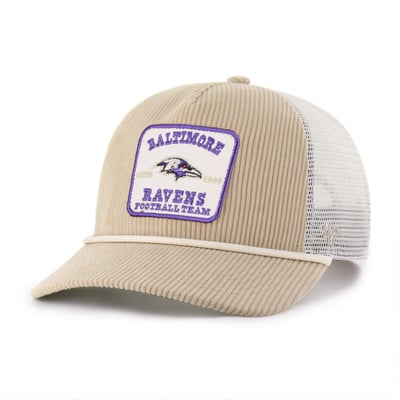 Baltimore Ravens '47 Cordlandia Hitch Adjustable Hat - Khaki