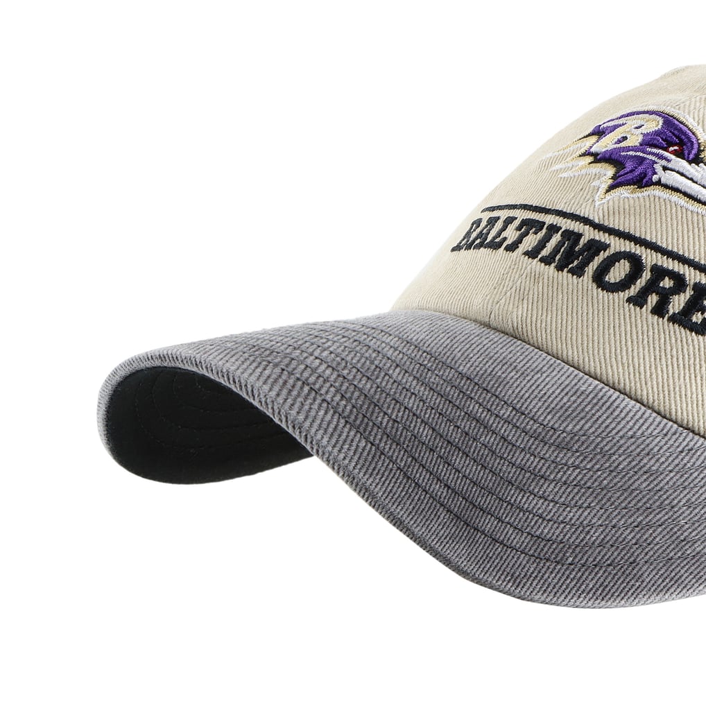Baltimore Ravens '47 Logo Line Clean Up Adjustable Hat - Natural