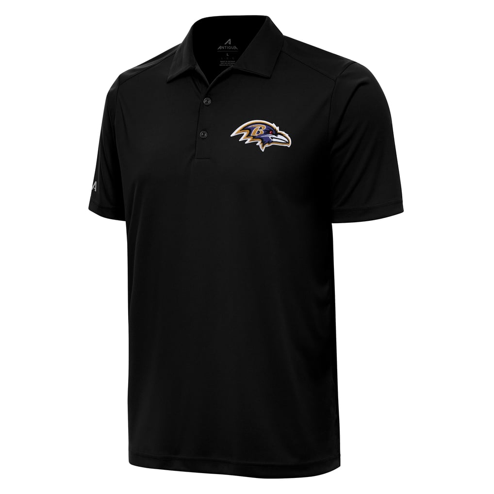 Baltimore Ravens Antigua  Personalized Tribute Polo - Black