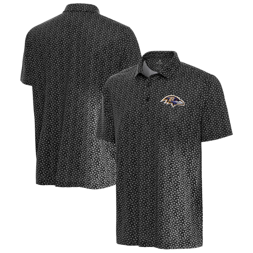 Baltimore Ravens Antigua Vigorous Polo - Black