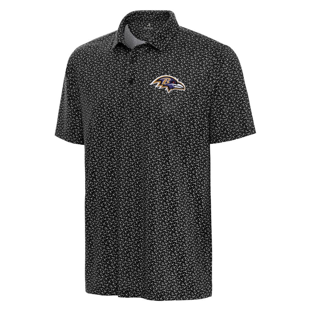 Baltimore Ravens Antigua Vigorous Polo - Black