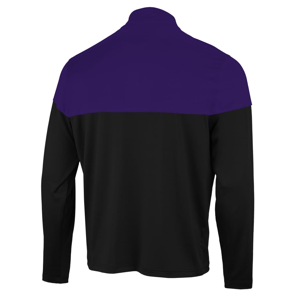 Baltimore Ravens Antigua Hinder Quarter-Zip Pullover - Black/Purple