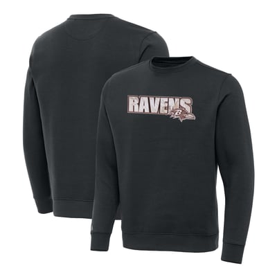 Baltimore Ravens Antigua Woodland Camo Victory Sweatshirt - Charcoal
