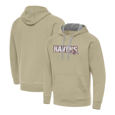 Baltimore Ravens Antigua Woodland Camo Victory Hoodie - Khaki