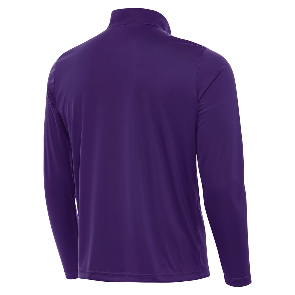 Baltimore Ravens Antigua  Personalized Tribute Quarter-Zip Pullover - Purple