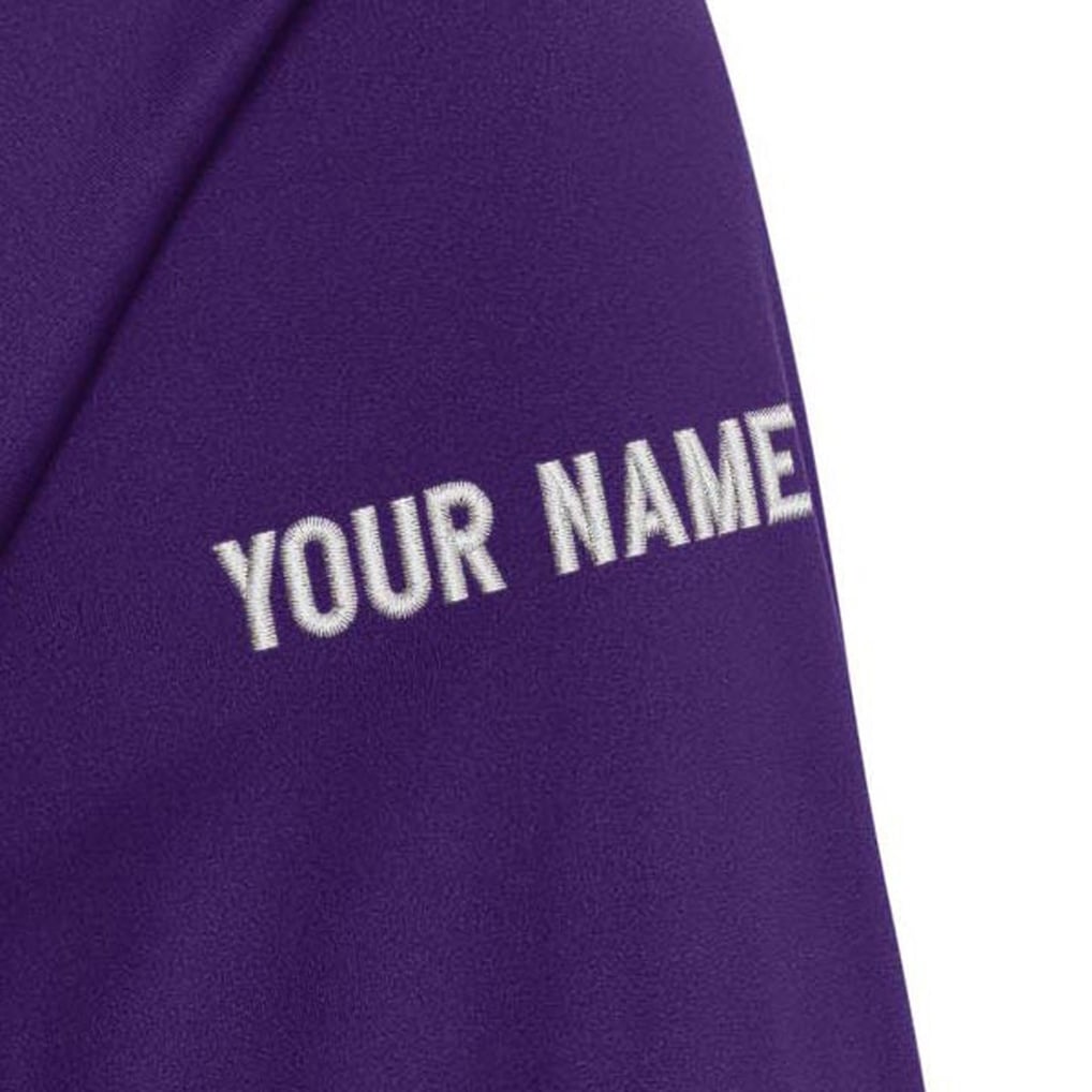 Baltimore Ravens Antigua  Personalized Tribute Quarter-Zip Pullover - Purple