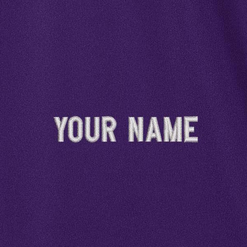 Baltimore Ravens Antigua  Personalized Tribute Quarter-Zip Pullover - Purple