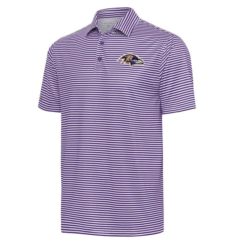 Baltimore Ravens Antigua  Skills Polo - Purple/White