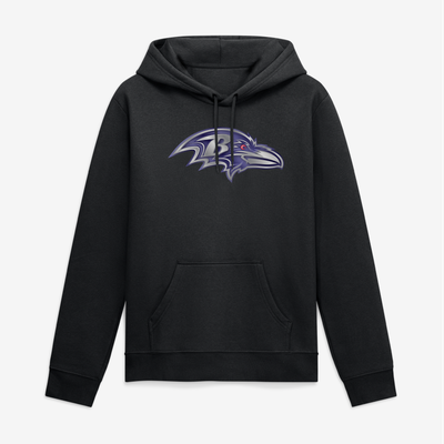 Baltimore Ravens Big & Tall Forged Mascot Hoodie - Black