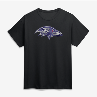 Baltimore Ravens Big & Tall Forged Mascot T-Shirt - Black