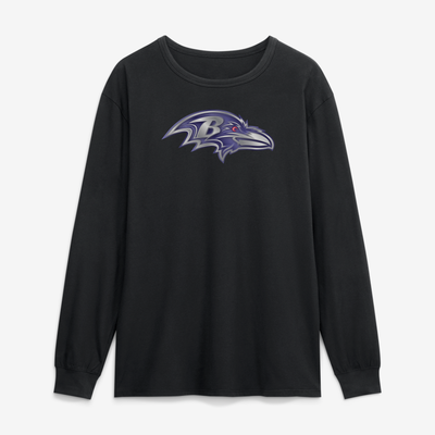 Baltimore Ravens  Forged Mascot Long Sleeve T-Shirt - Black