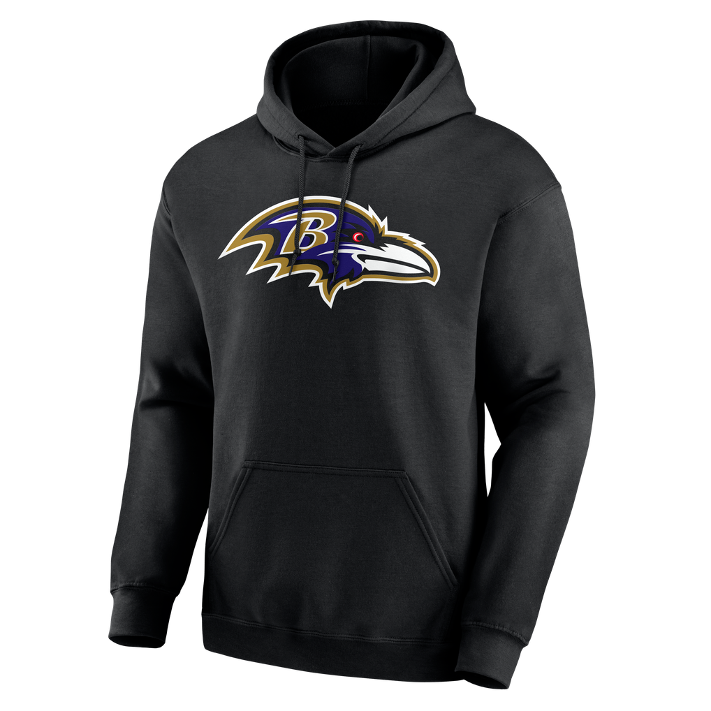 Baltimore Ravens  Team Authentic Personalized Name & Number Hoodie - Black
