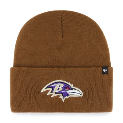 Baltimore Ravens Carhartt x '47 Cuffed Knit Hat - Brown