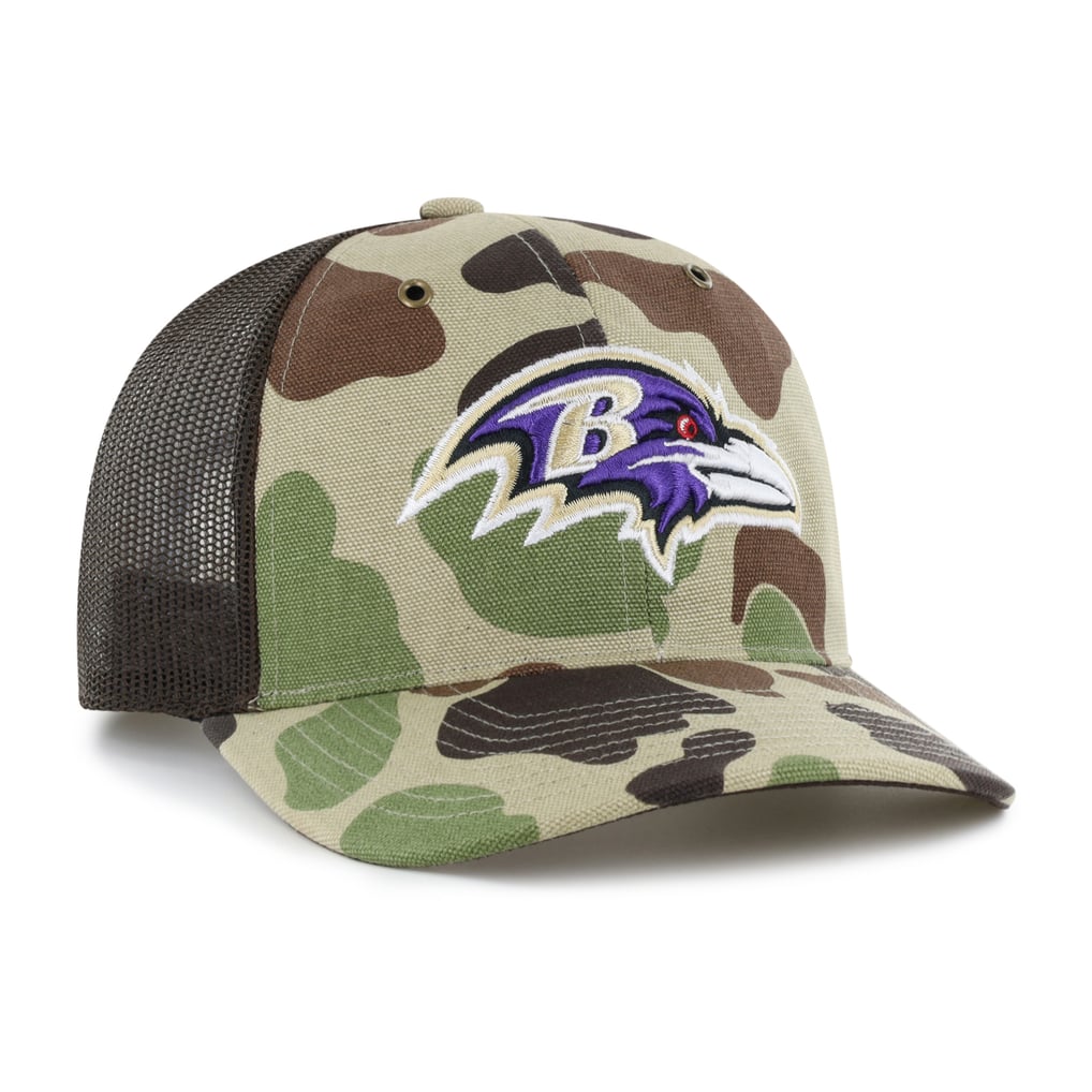 Baltimore Ravens Carhartt x '47 Adjustable Trucker Hat - Duck Camo