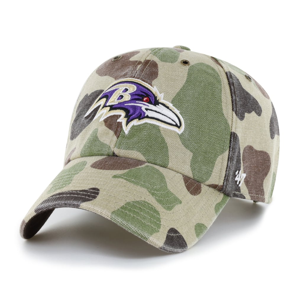 Baltimore Ravens Carhartt x '47 Clean Up Adjustable Hat - Duck Camo