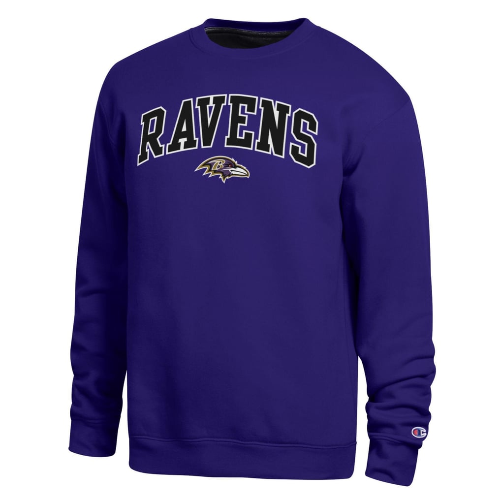 Baltimore Ravens Champion Contrast Lined Sweatshirt - Purple