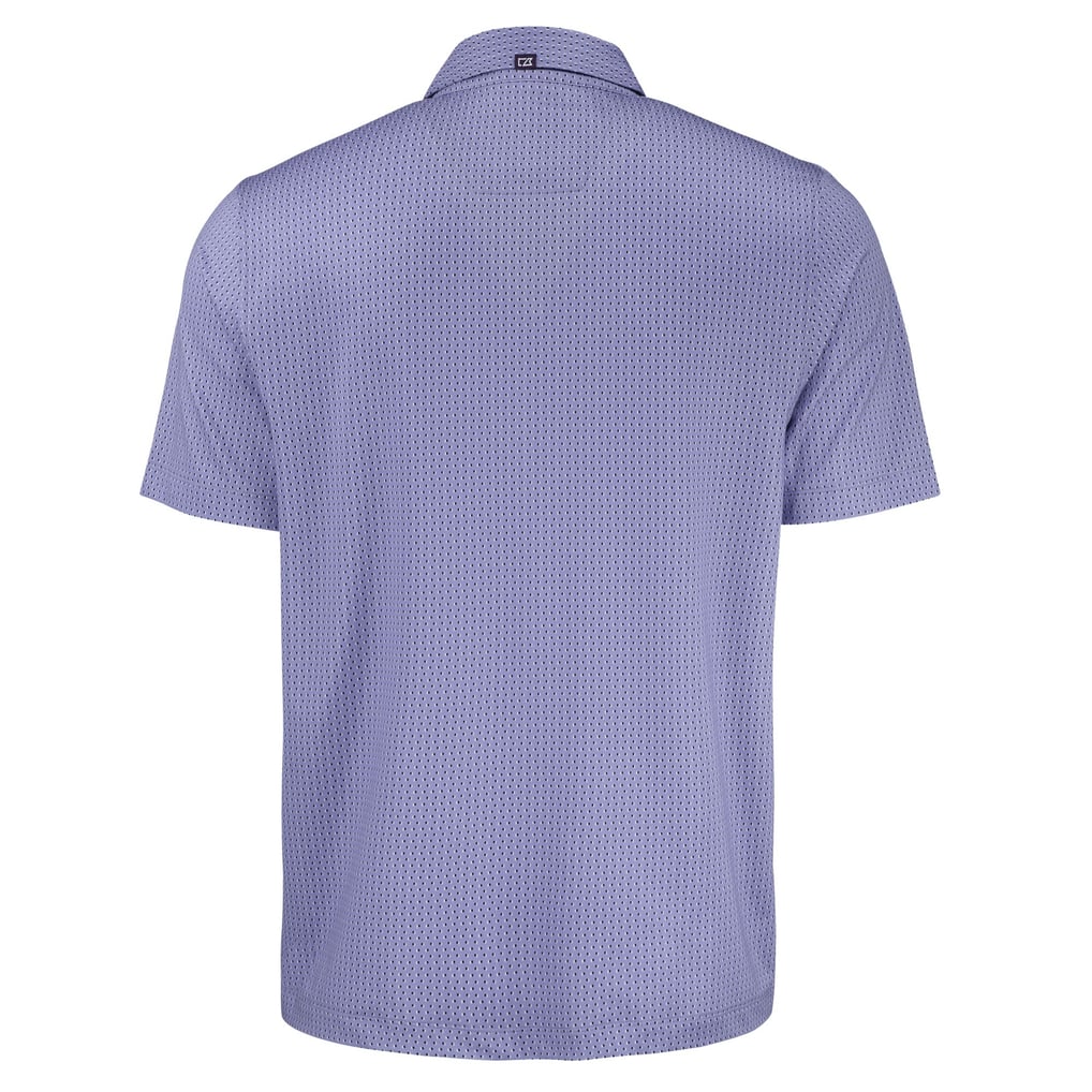 Baltimore Ravens Cutter & Buck Pike Eco Shadow Check Print Recycled Polo - Purple