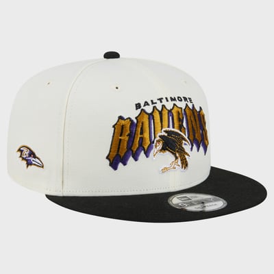 Baltimore Ravens Disney x New Era Diablo 9FIFTY Snapback Hat - Cream/Black