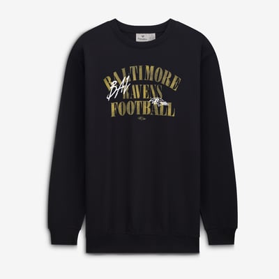 Baltimore Ravens Fanatics Big & Tall Relaxed Halftime Lead Sweatshirt - Black
