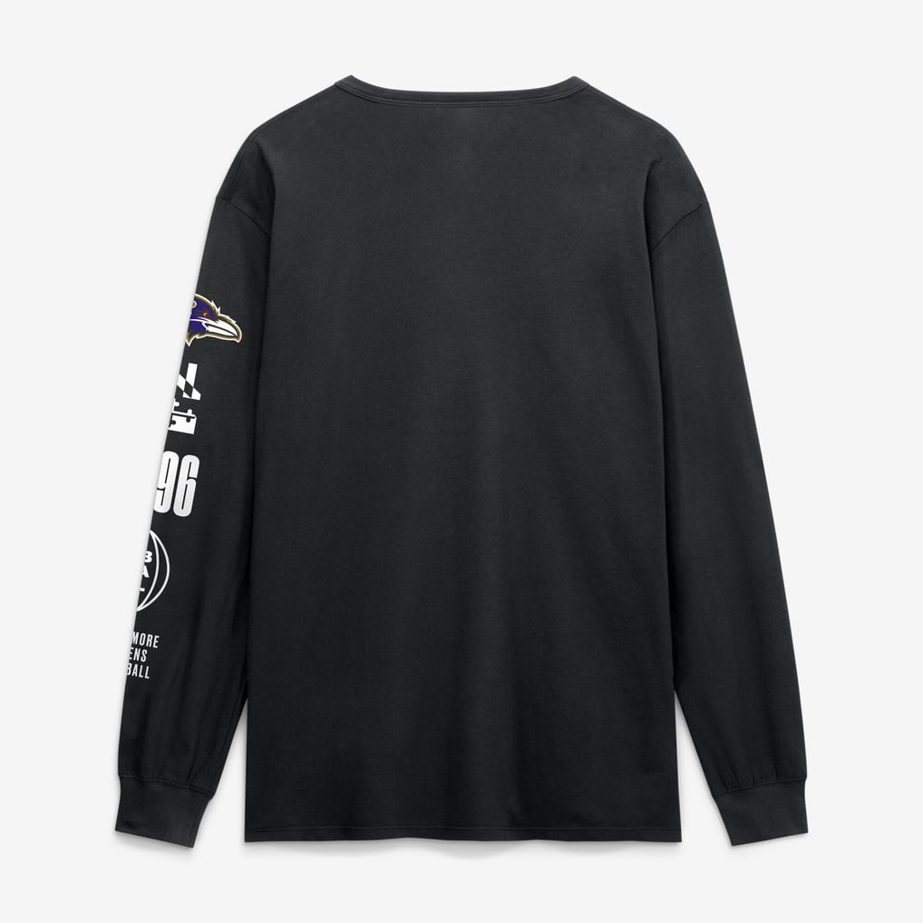 Baltimore Ravens Fanatics Checkdown Pass Long Sleeve T-Shirt - Black