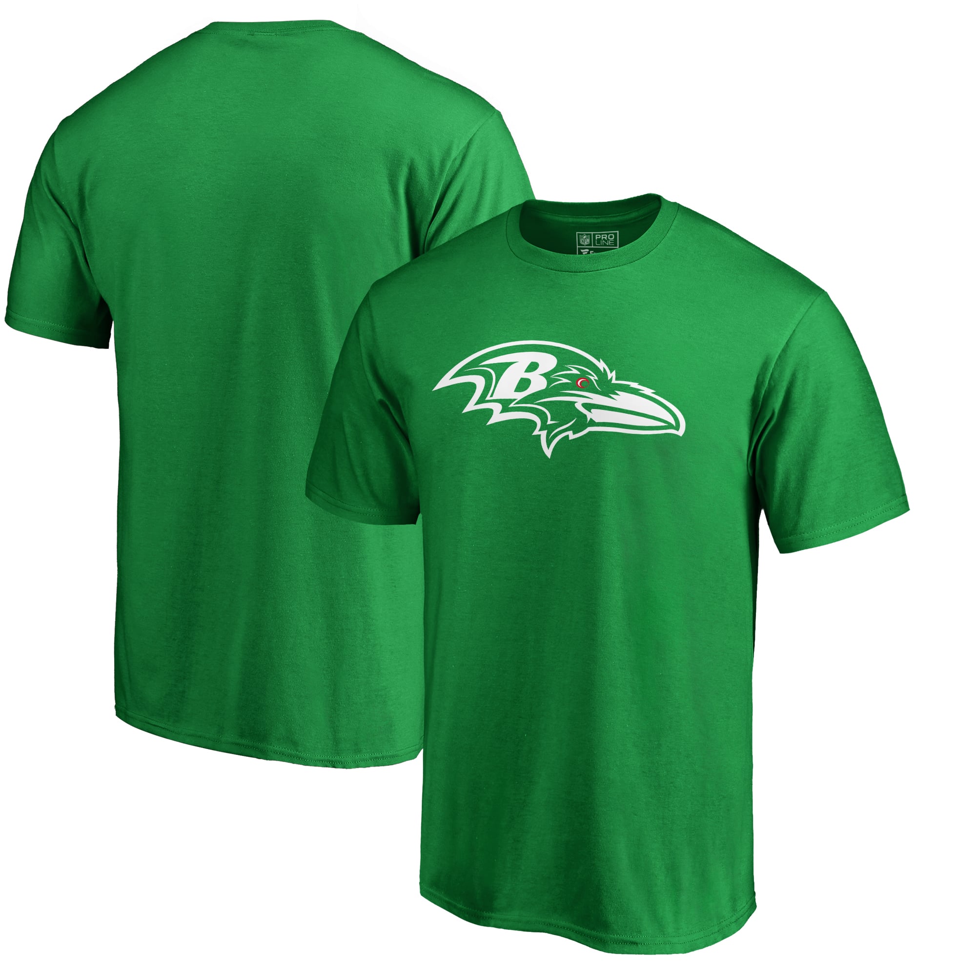 Men's Fanatics Green Baltimore Ravens St. Patrick's Day White Logo